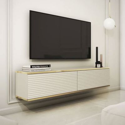 Obsidian Zenyx Floating TV Cabinet - Beige