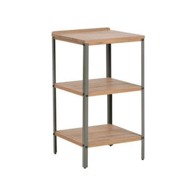 HORNLEIGH Wooden Outdoor Kitchen Island 50 cm - Brown