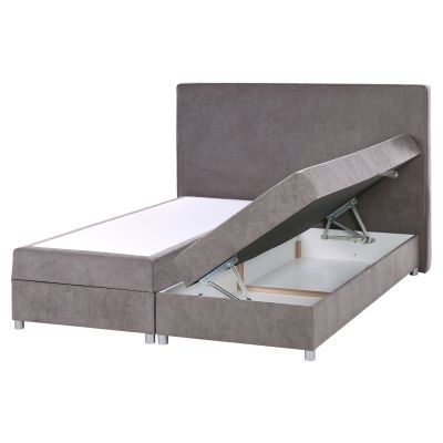 MASTER Divan Bedframe Fabric 160 x 200cm EU Kingsize Bed Taupe
