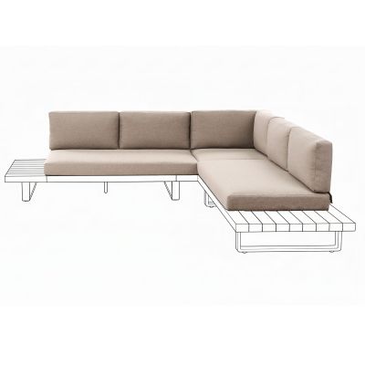 YMKONOS Outdoor Cushion Cover Set - Beige