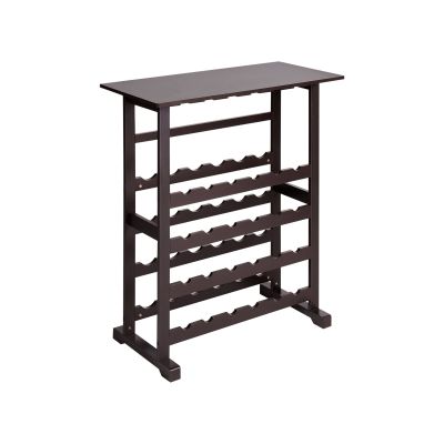 Wine Rack Dark Brown ROWLEY