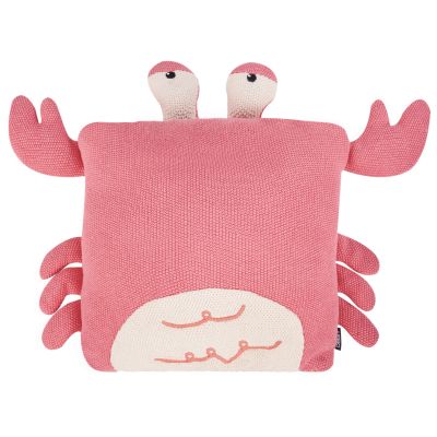Set of 2 Cotton Kids Cushions Crab 35 x 35 cm Pink JARGALLI