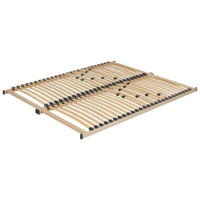 JEVIERS Slatted Bedframe Base 160 x 200cm EU Kingsize Bed