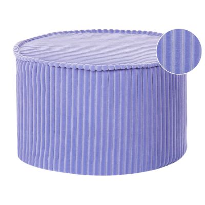 Velvet Pouffe 40 x 25 cm Light Violet ZIKRIA