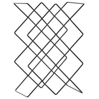 ALNCOMBE Wine Rack Metal - Black