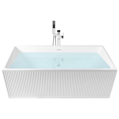 MORNWELL Freestanding Square Bathtub - White