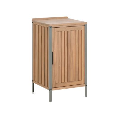 HORNLEIGH Wooden Outdoor Kitchen Cabinet - Brown
