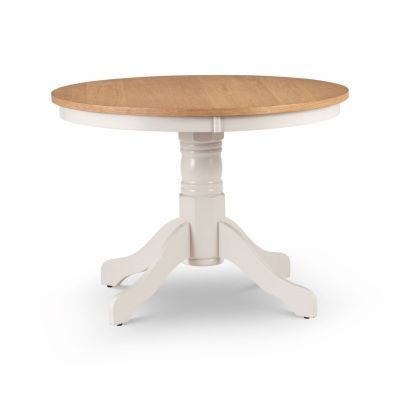 Davenport Ivory Oak Round Pedestal Table