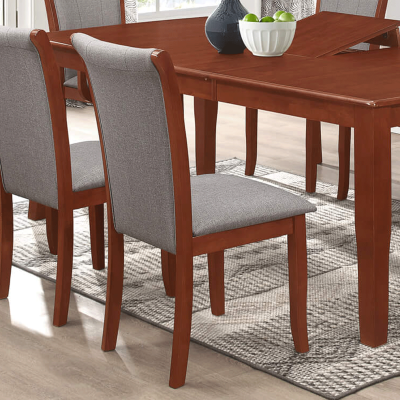 Corby Set of 6 Side Dining Chairs - Mahogany Elegant Dining Spaces