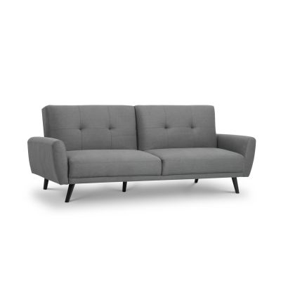 Monza Grey Fabric Retro Sofa Bed