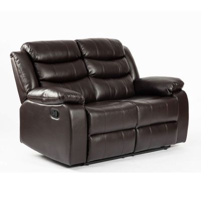 Esperanza 2 Seater Leather Aire Recliner - Brown