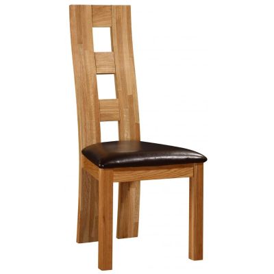Luke Cage Set of 2 Chairs in Solid Oak Natural