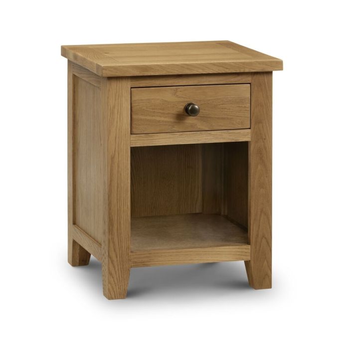 Marlborough Oak 1 Drawer Bedside Table