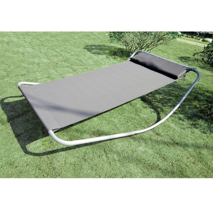 Single Rocking Sun Bed Hammock - Grey
