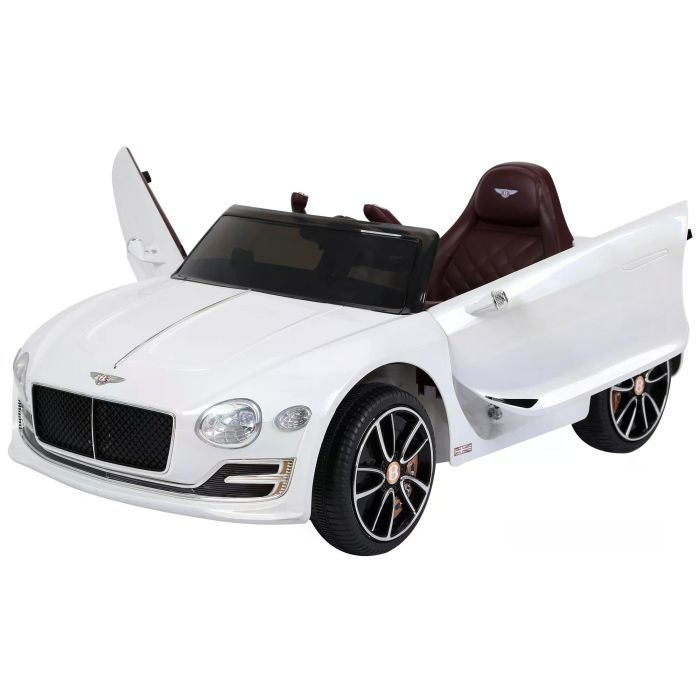 Kids Electric Ride-on Car W/ LED Lights-White 