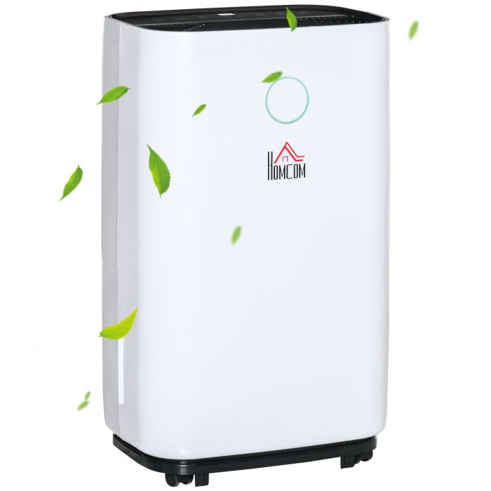 4L Portable Quiet Dehumidifier, Electric Air De-Humidifier - White