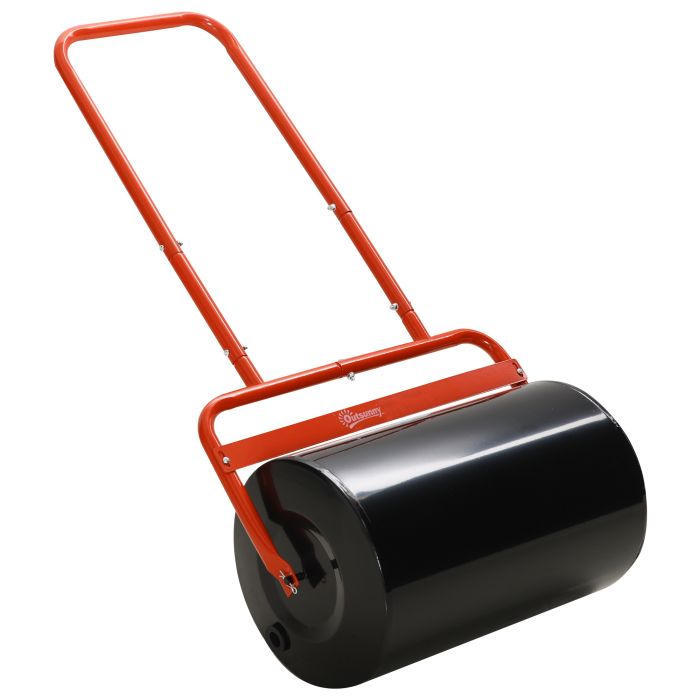 Combination Push/Tow Lawn Roller Filled with 38L Sand (62kg) or Water, Perfect for the Garden, Backyard ?32 x 50cm Roller