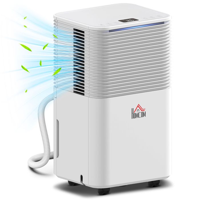 Portable Quiet Dehumidifier Electric Air De Humidifier - White