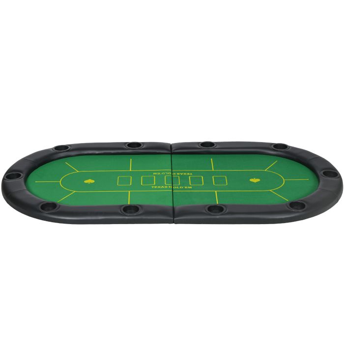 McAlpin Foldable Poker Mat for 10 Players - Green
