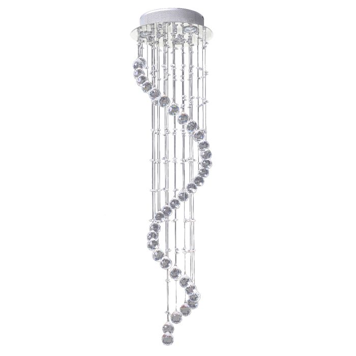 Spiral Crystal Chandelier 160 Octagons