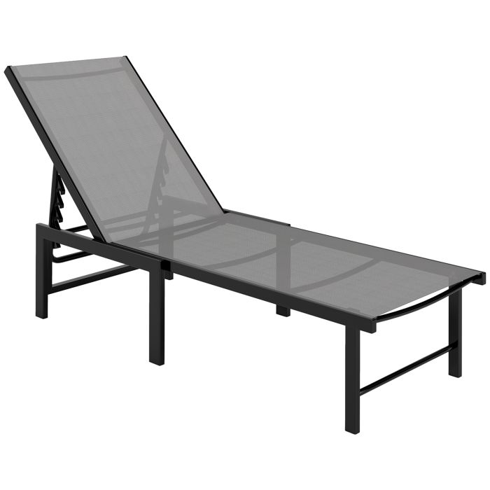 SUNVISTA Reclining Sun Lounger - Grey