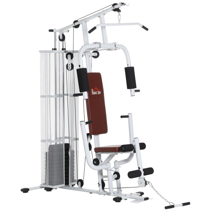 Scott Multifunction Home Gym Weight Training Station - White