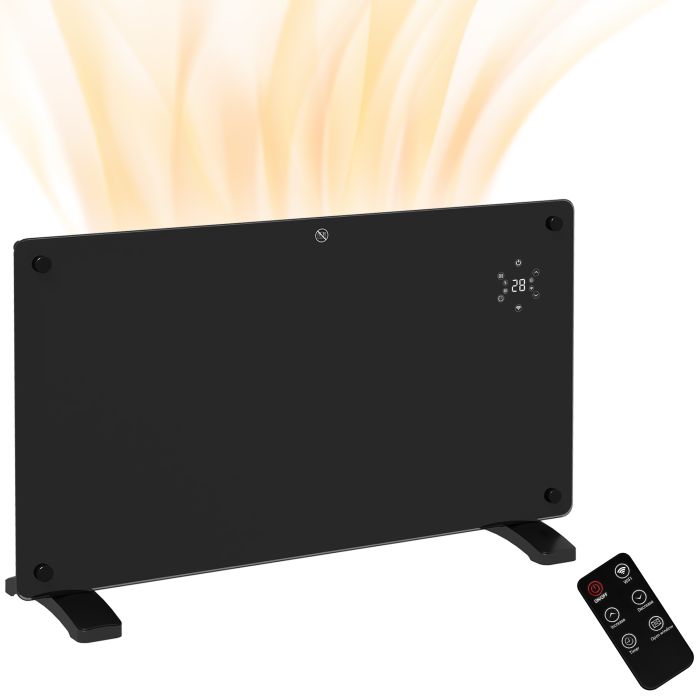 Heater - 1500W Wifi Panel Heater Black 71cm
