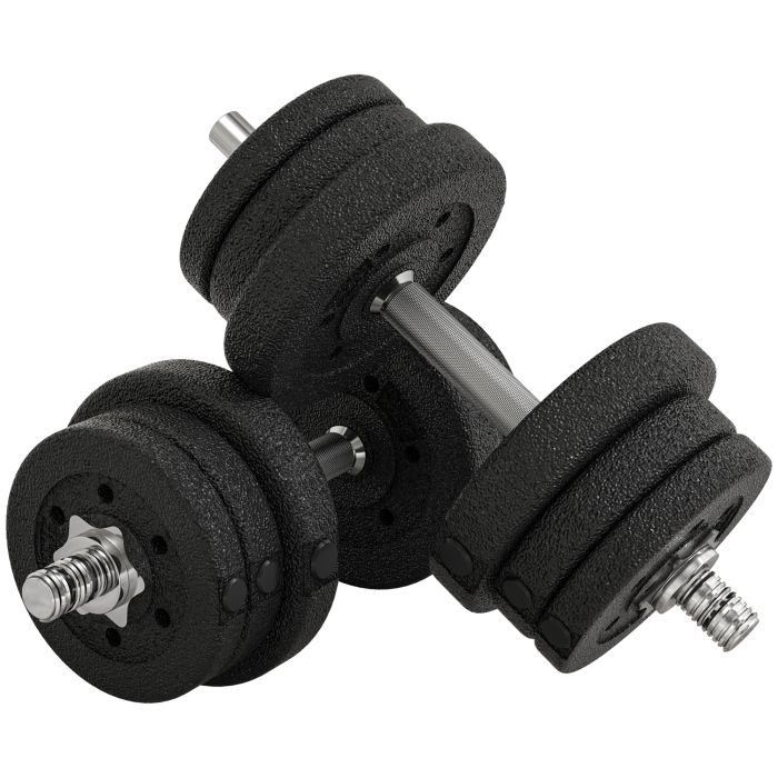 Scott 25KG Adjustable Weights Dumbbells Set - Black