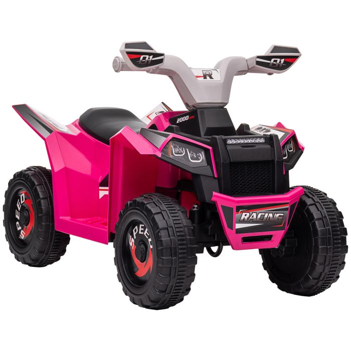 Pink Quad Bike for Kids with Wear-Resistant Wheels Ages 18-36 Months