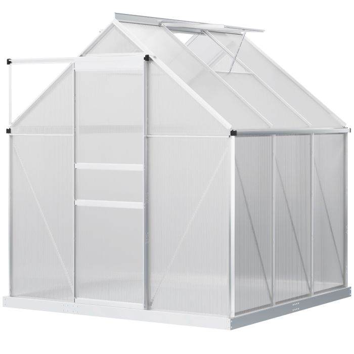 SUNVISTA 190 x 190cm Walk-In Polycarbonate Greenhouse