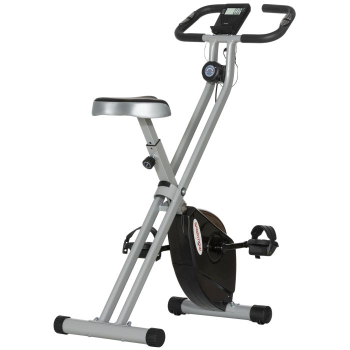 McAlpin Folding Quiet Exercise Bike - Black Grey