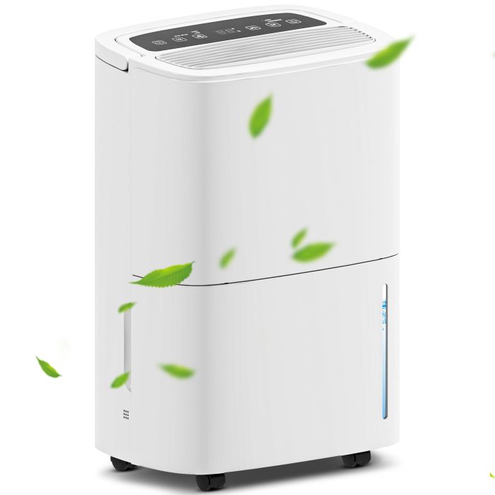 Room Dehumidifier - 20L Day Dehumidifier 5L Water Tank White 34.3cm