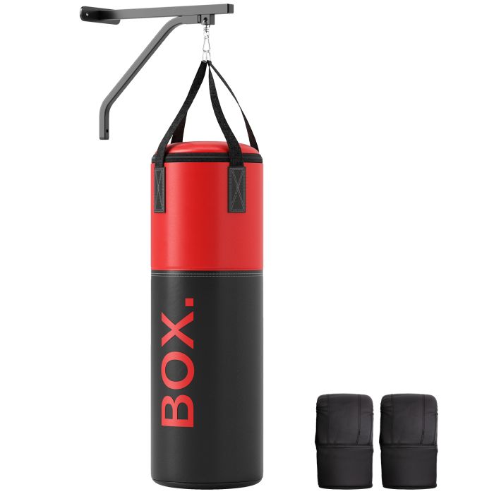 Exercise Band - SPORTO Punching Bag Set with Boxing Equipment Black