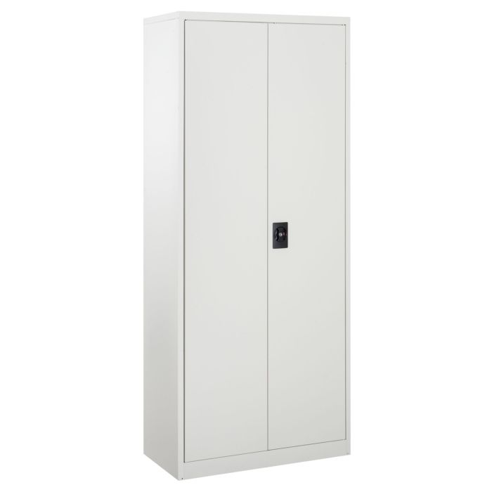 Cool Rolled Steel Tall Office Lockable Filing Cabinet 2 Doors 4 Internal Adjustable Shelves Bookcase Cabinet Storage Unit