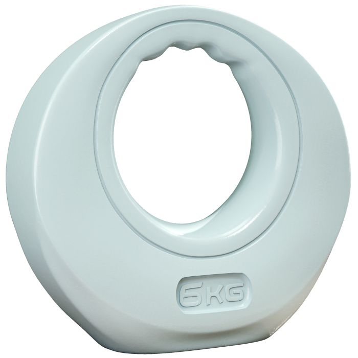 SPORTEDGE 6kg Kettlebell, Soft Kettle Bell with Wide Handle for Home Gym Weight Lifting and Strength Training, Light Grey