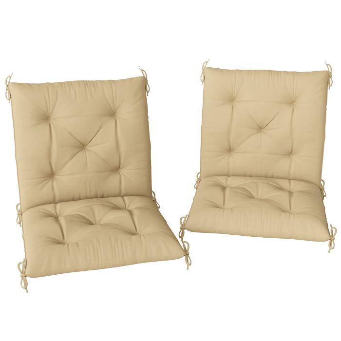 SUNVISTA Set of Two Outdoor Seat Cushions - Khaki