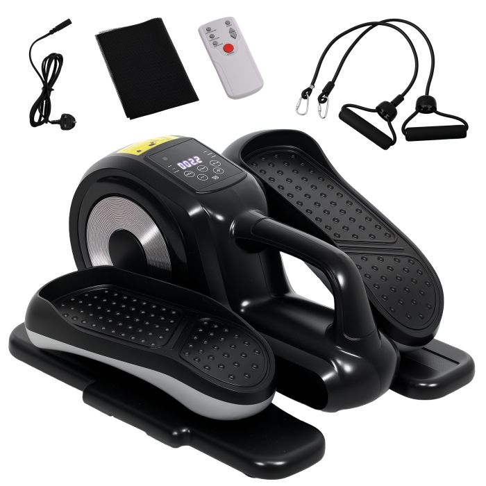 SPORTEDGE Under Desk Elliptical Machine, Sit Down Pedal Exerciser with Forward and Reverse Motion