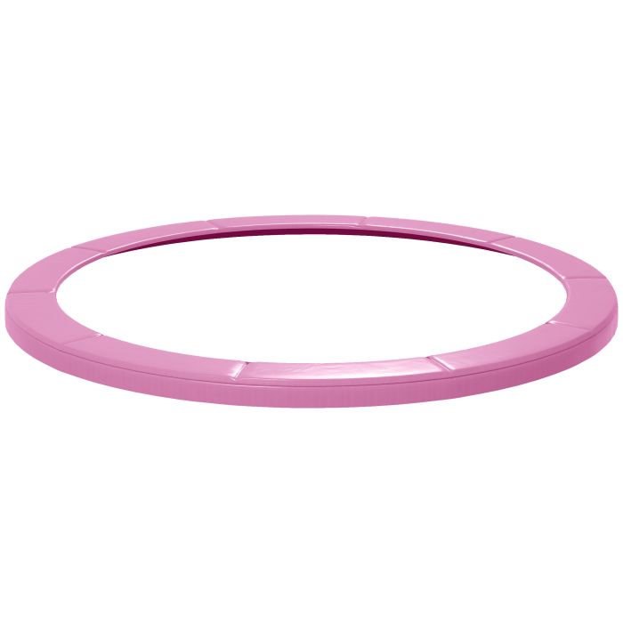 SPORTEDGE 12FT Trampoline Spring Cover, Plastic Trampoline Pad Replacement with Elastic Cord, Waterproof, UV Resistant and Tear-Resistant, Pink