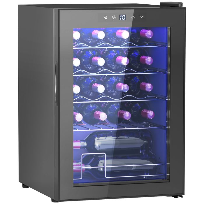 HERON 20 Bottle 5-18„ƒ Countertop Wine Fridge - Black