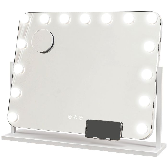Scott Hollywood Vanity Mirror with Lights and Magnifying - Large