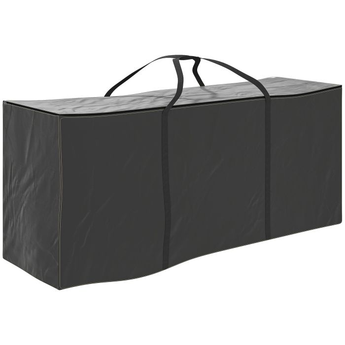 SUNVISTA 720L Outdoor Cushion Storage Bag, Waterproof Oxford Fabric, 175x55x75cm, Black