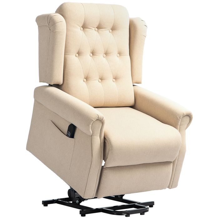 HERON 45deg Lifting Riser and Recliner Armchair - Beige
