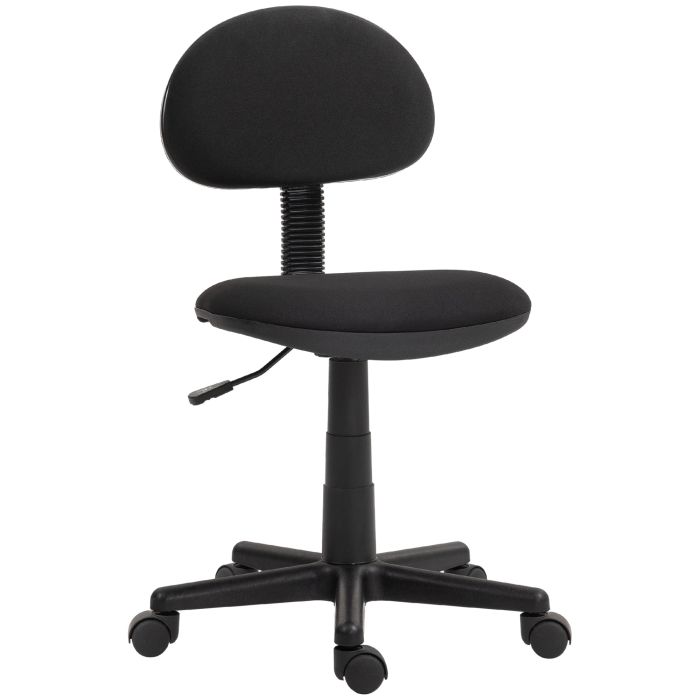 Scott Small Armless Office Chair - Black