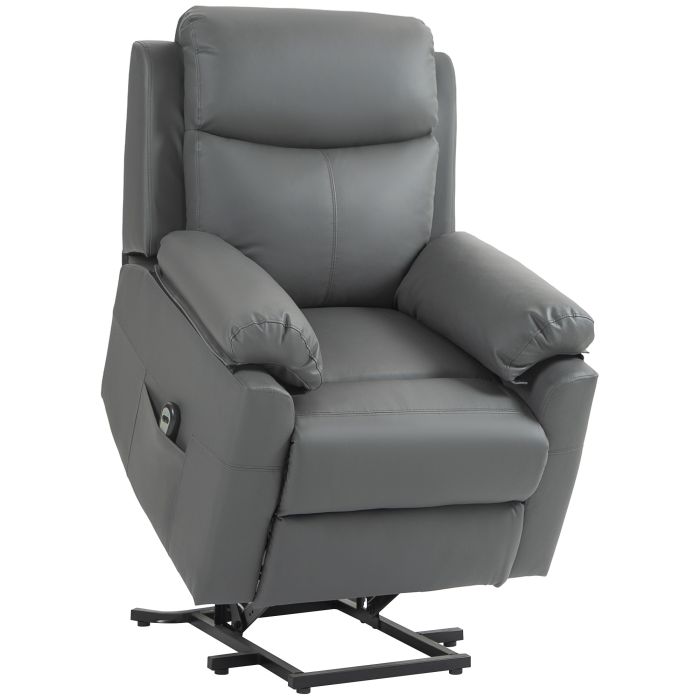 Scott Power Lift Recliner Chair for Elderly with Remote Control - Charcoal