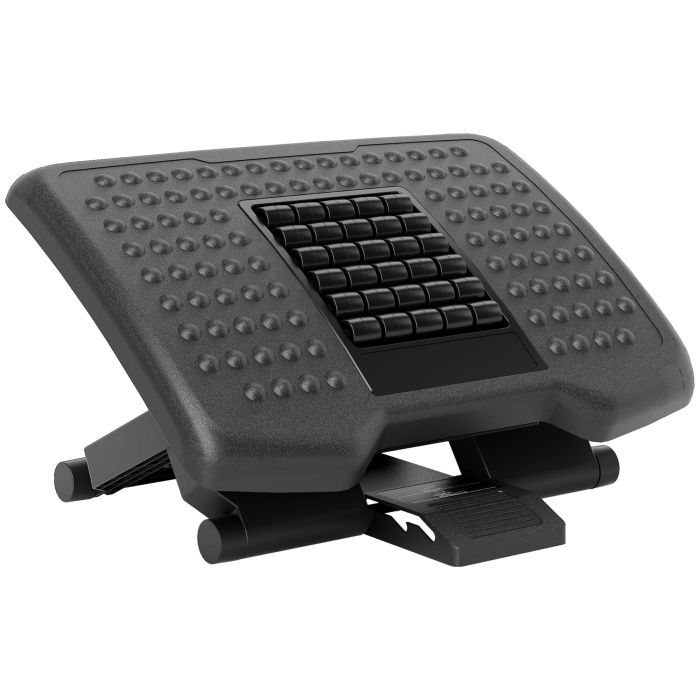 Foot Rest - Multi-Angle Massage Footrest Black 46cm