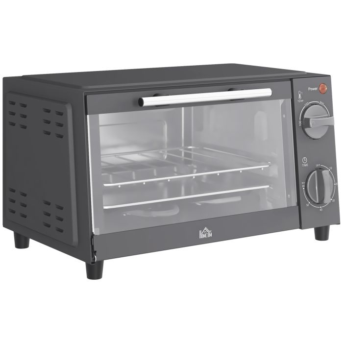 Scott 9L Countertop Electric Grill Toaster Oven with Timer - Grey