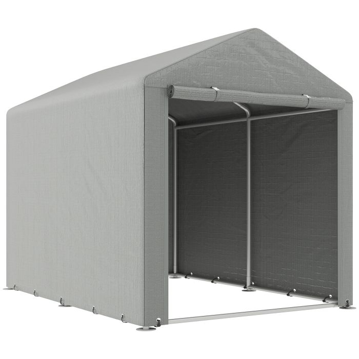 SUNVISTA 1.6 x 2.2m Garden Storage Shed Tent, with Accessories - Light Grey