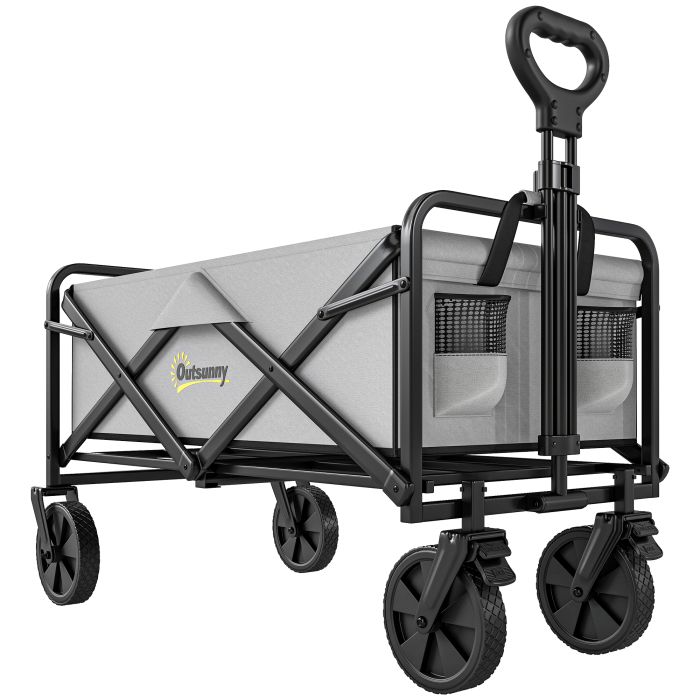 Jones Portable Folding Wagon Cargo Trolley - Dark Grey
