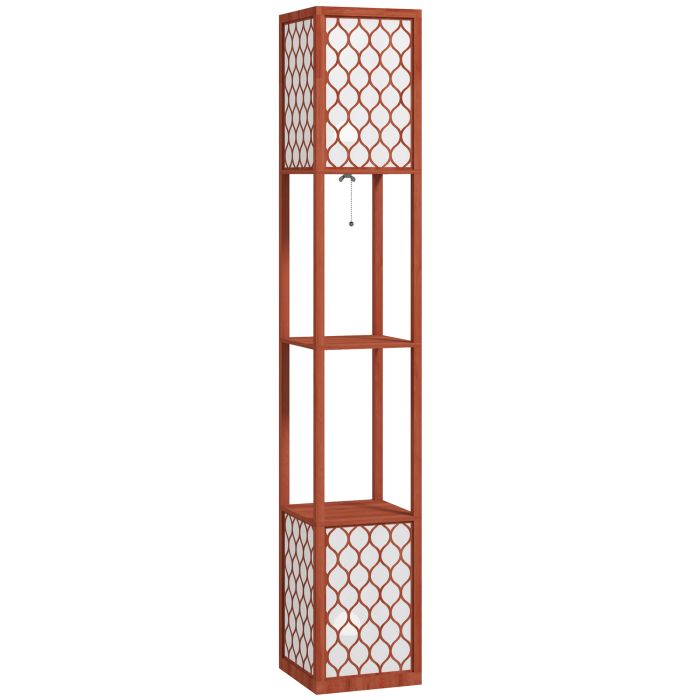 HERON Duo Light Floor Shelves - Brown