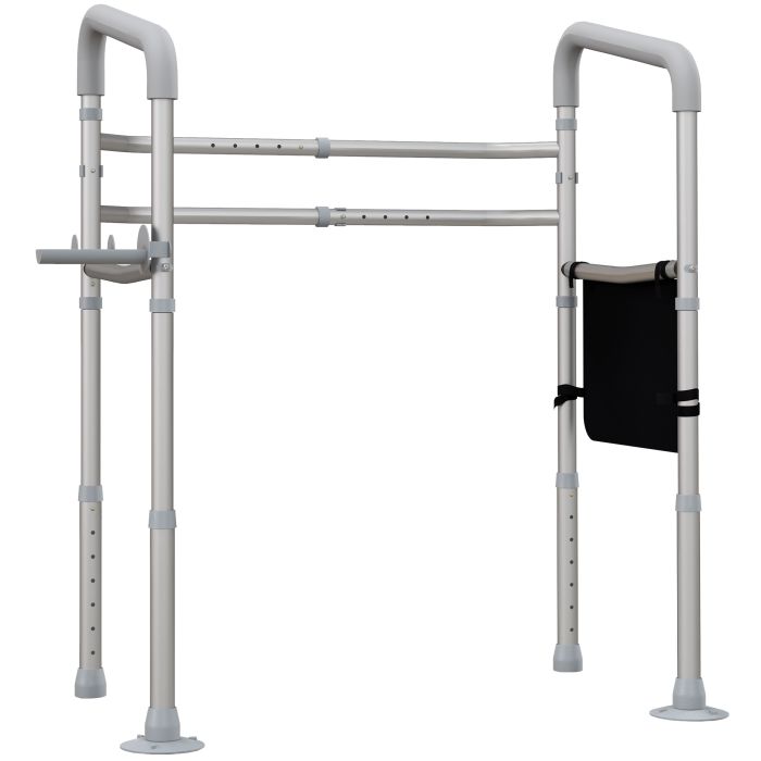 Free-Standing Toilet Safety Frame - Adjustable with Suction Cups - 136kg